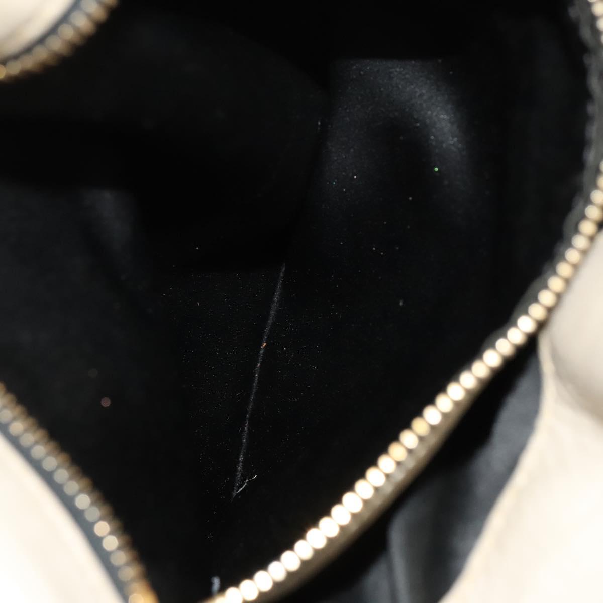 Miu Miu Shoulder Bag Leather 2way Gray Gold Auth yk18463