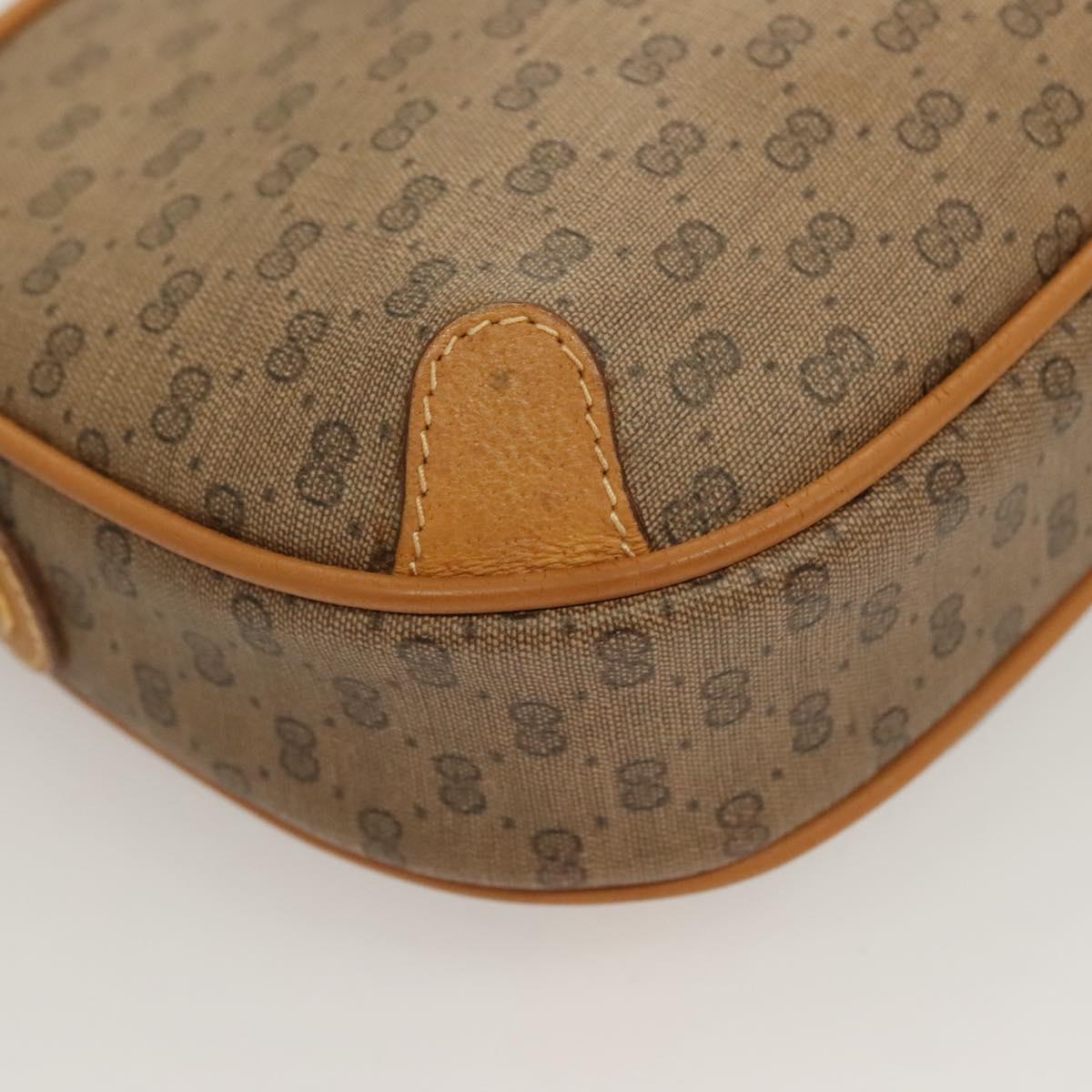 GUCCI GG Supreme Web Sherry Line Bag PVC Beige Gold 164 02 066 Auth yk18484