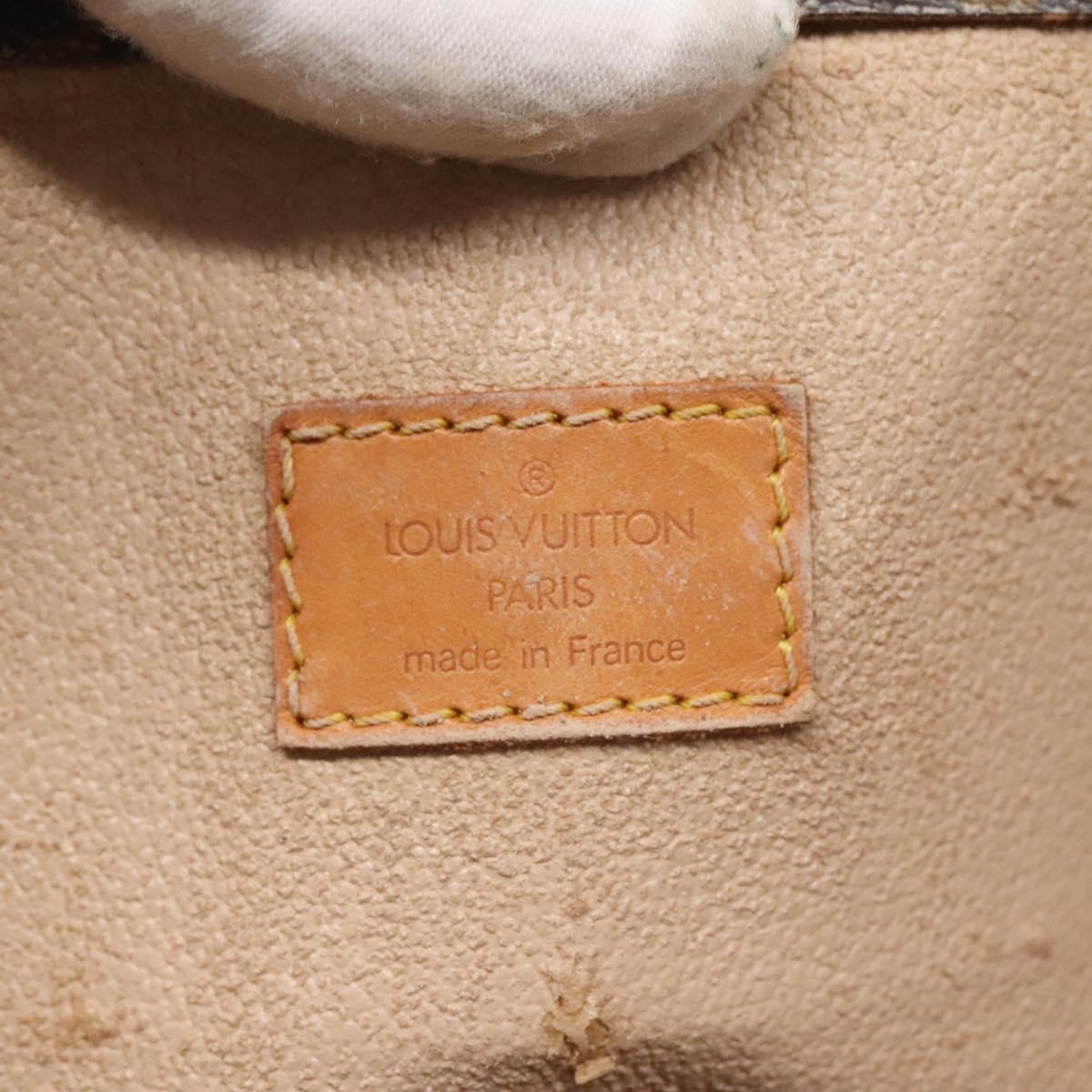 LOUIS VUITTON Monogram Sac Plat Hand Bag M51140 LV Auth yk18556