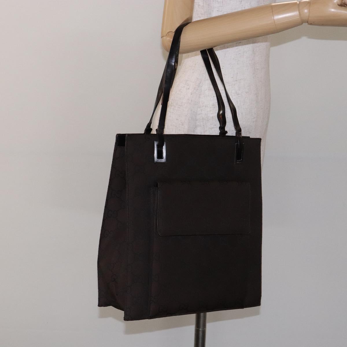 GUCCI GG Canvas Tote Bag Brown Auth yk18561