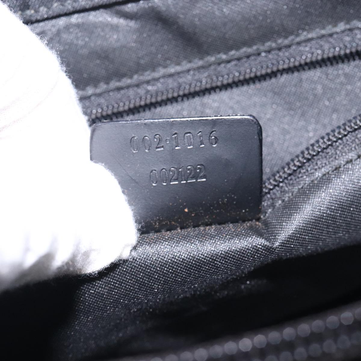 GUCCI Bamboo GG Canvas Hand Bag Black 002 1016 Auth yk18592