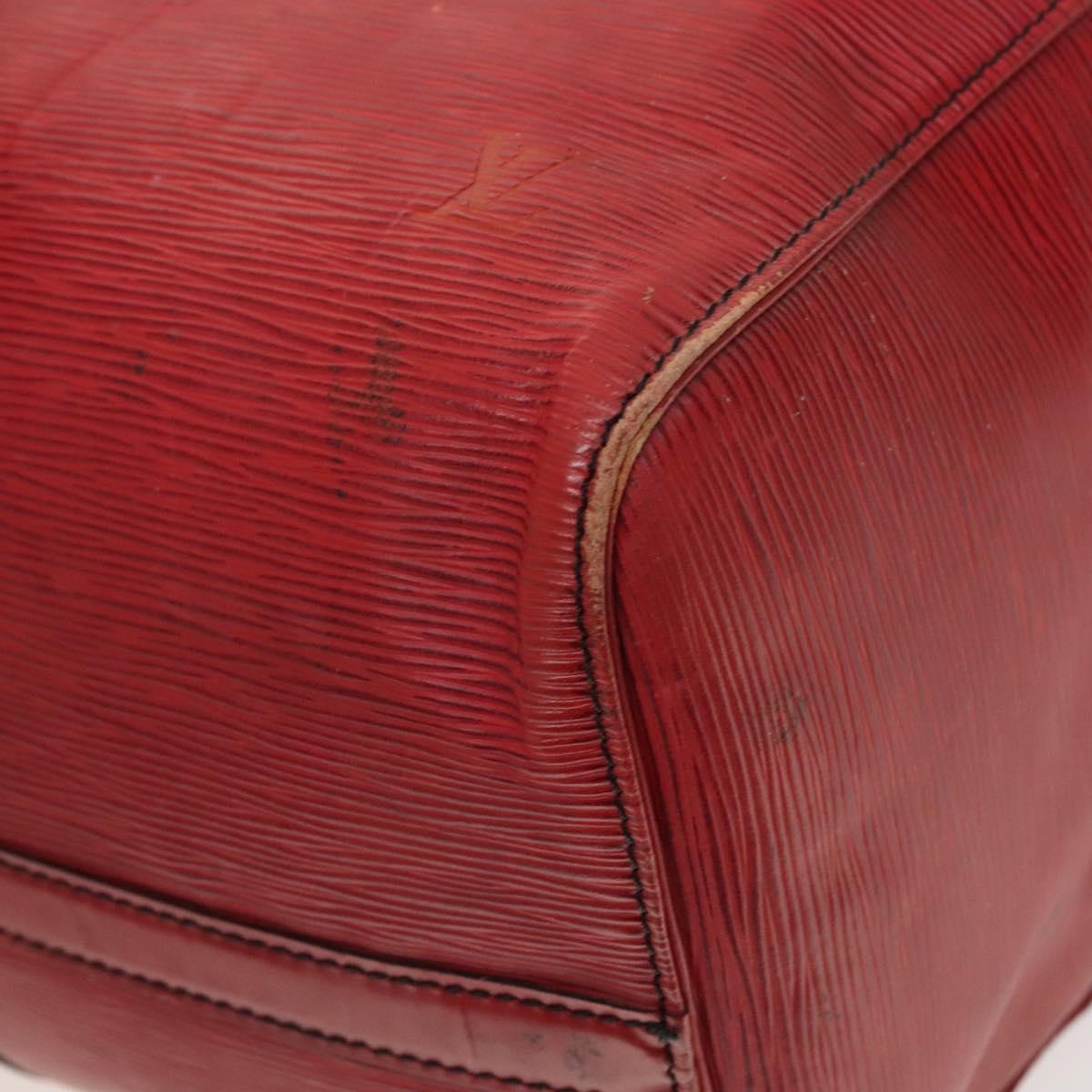 LOUIS VUITTON Epi Keepall 45 Boston Bag Red M42977 LV Auth yk18614