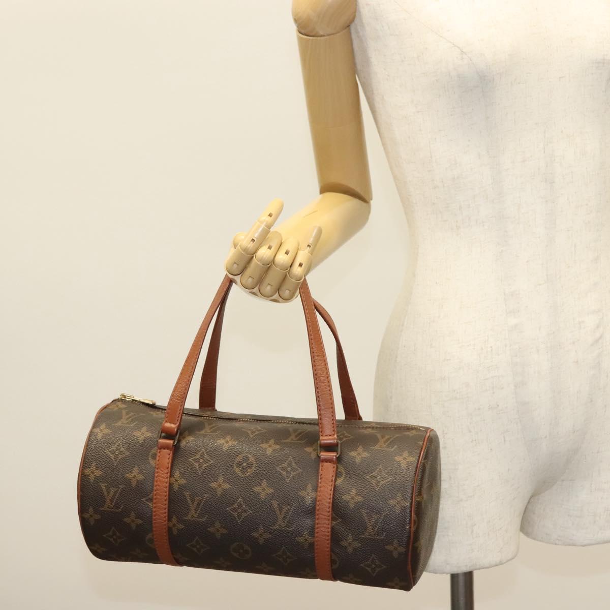 LOUIS VUITTON Monogram Papillon 30 Hand Bag M51385 LV Auth yk18664