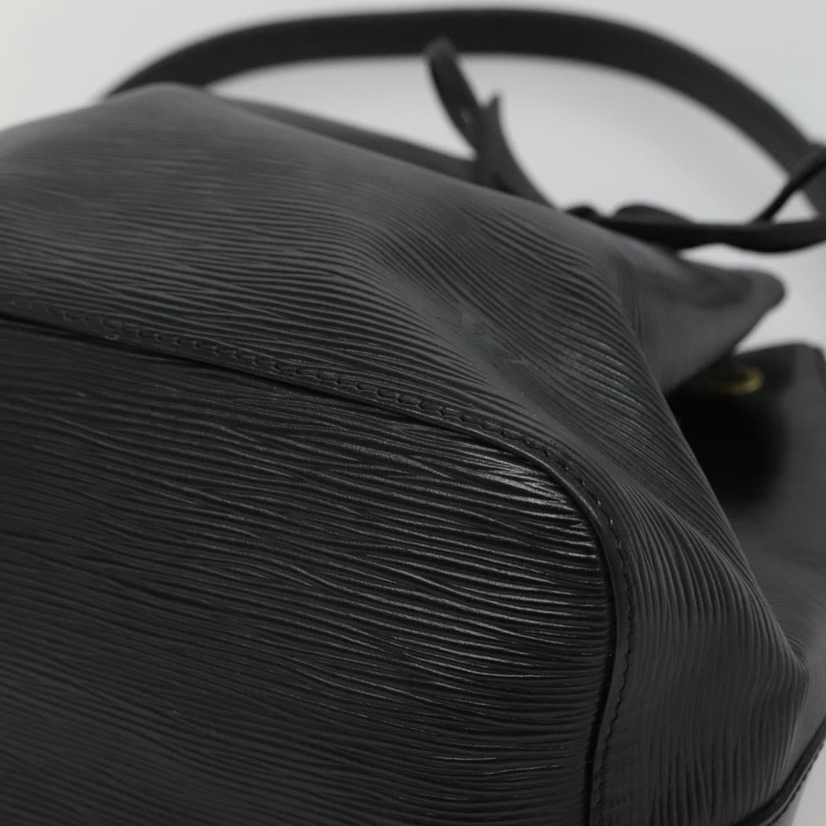 LOUIS VUITTON Epi Petit Noe Shoulder Bag Black M44102 LV Auth yk18686