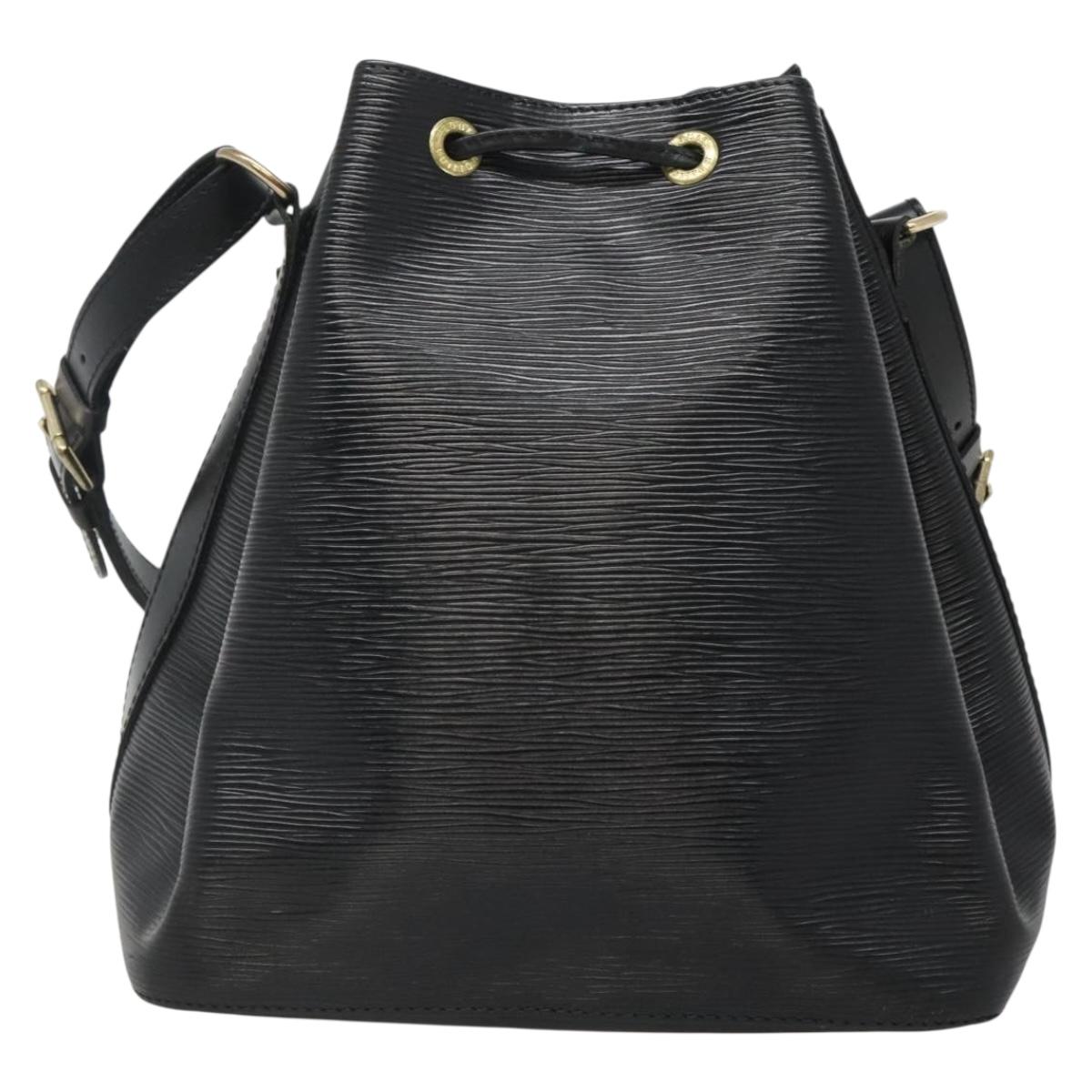LOUIS VUITTON Epi Petit Noe Shoulder Bag Black M44102 LV Auth yk18686