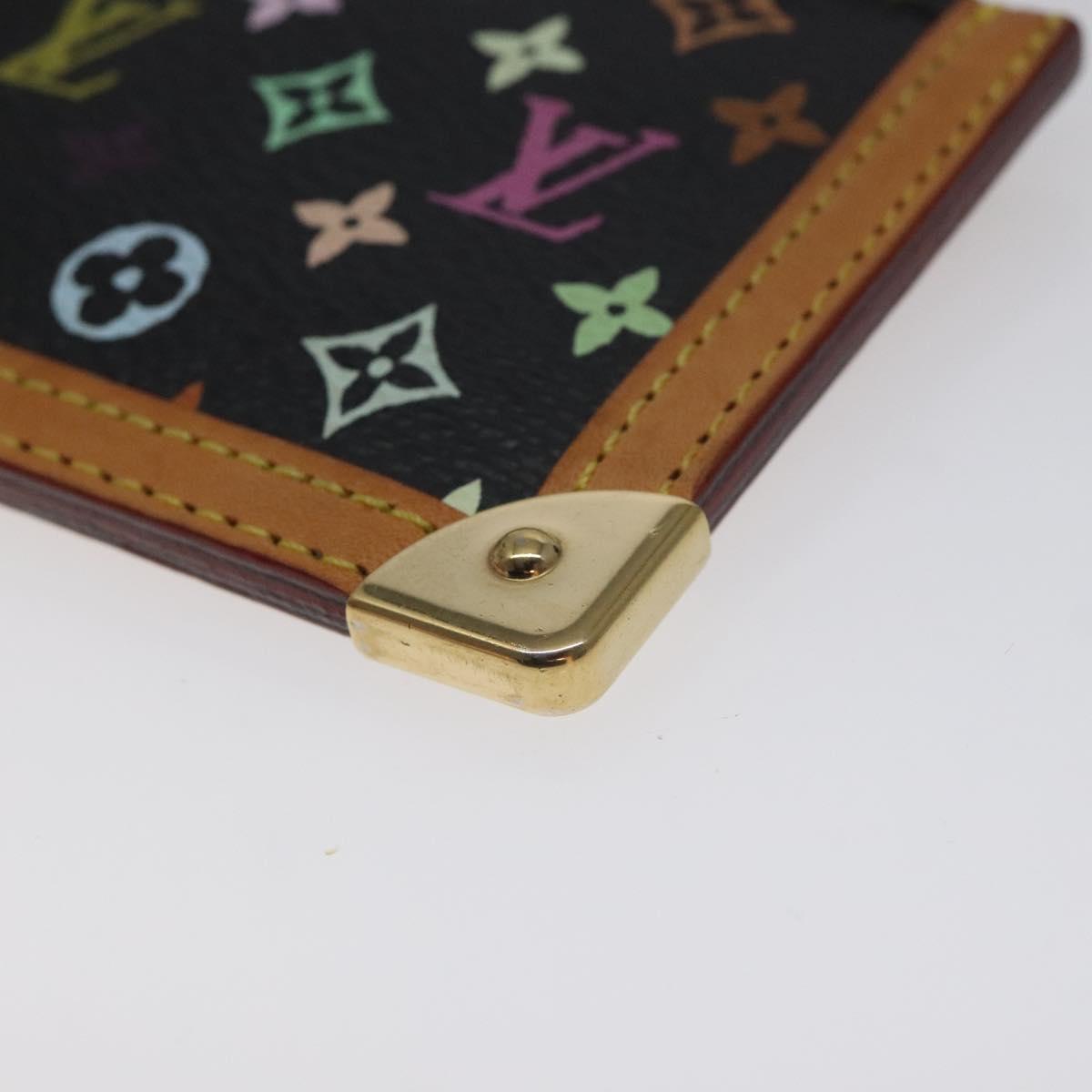 LOUIS VUITTON Multicolor Pochette Cles Coin Purse Black M13664 LV Auth yk18688V