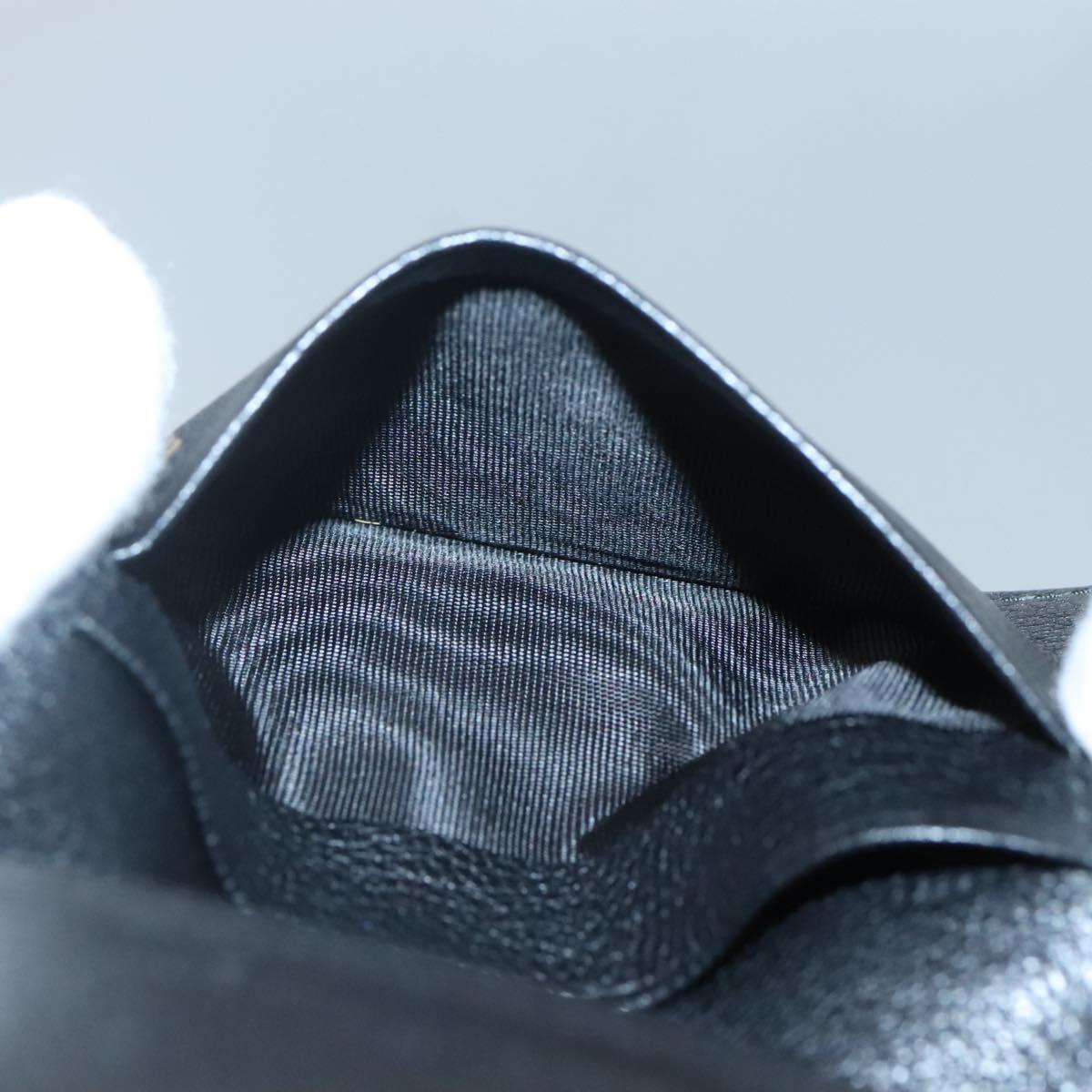 Miu Miu Pass Case Leather Black Auth yk18696V