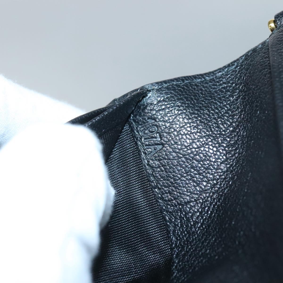 Miu Miu Pass Case Leather Black Auth yk18696V