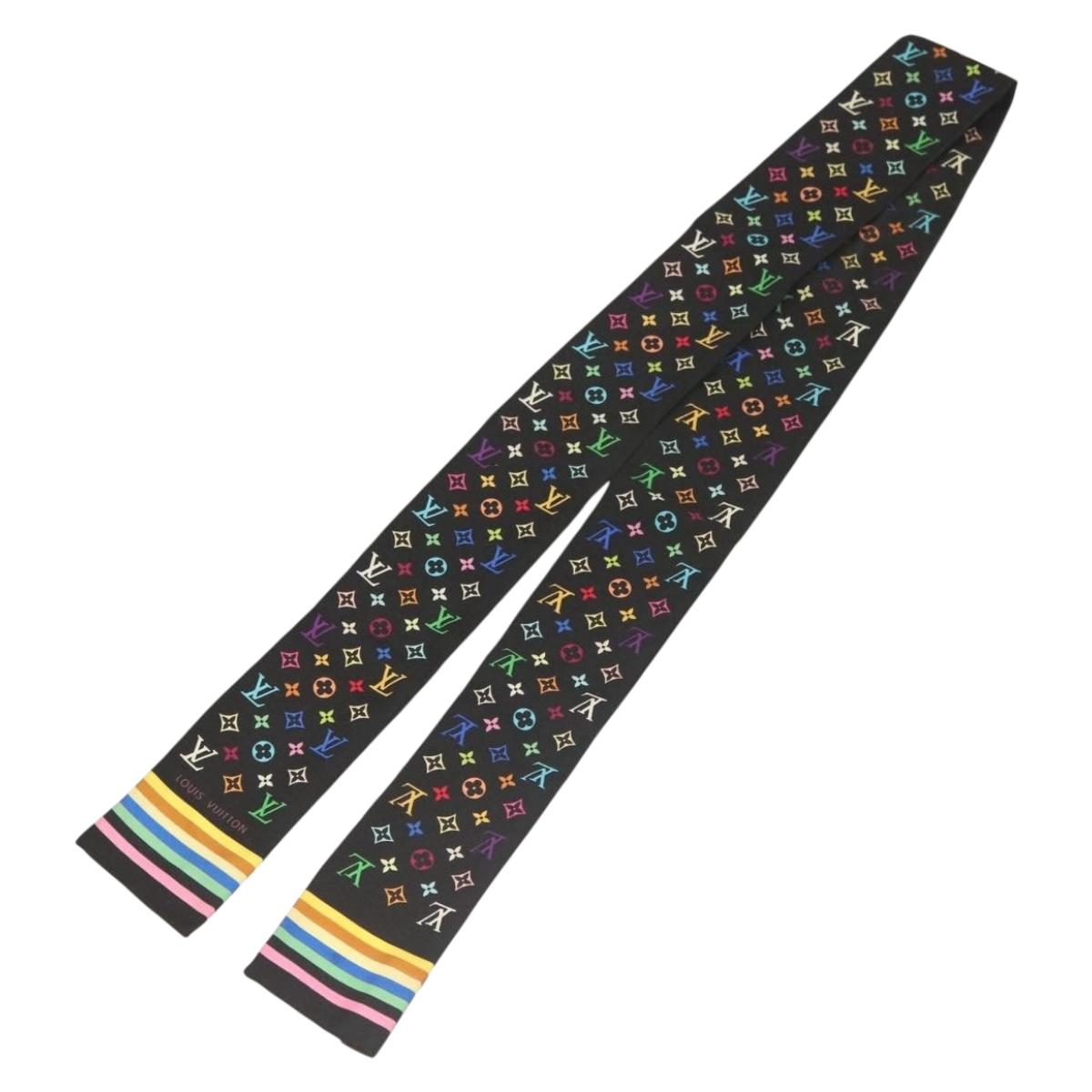 LOUIS VUITTON Bando Scarf Silk Multicolor M71992 LV Auth yk18727