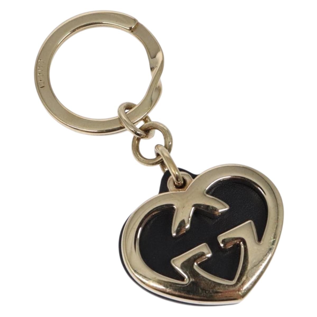 GUCCI Lovely Key Ring metal Gold Auth yk18736