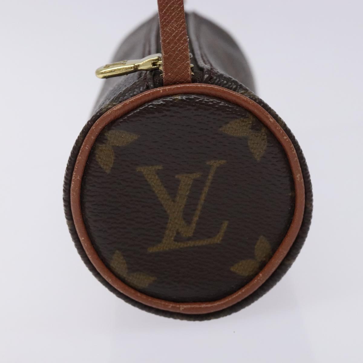 LOUIS VUITTON Monogram Papillon Pouch LV Auth yk18766