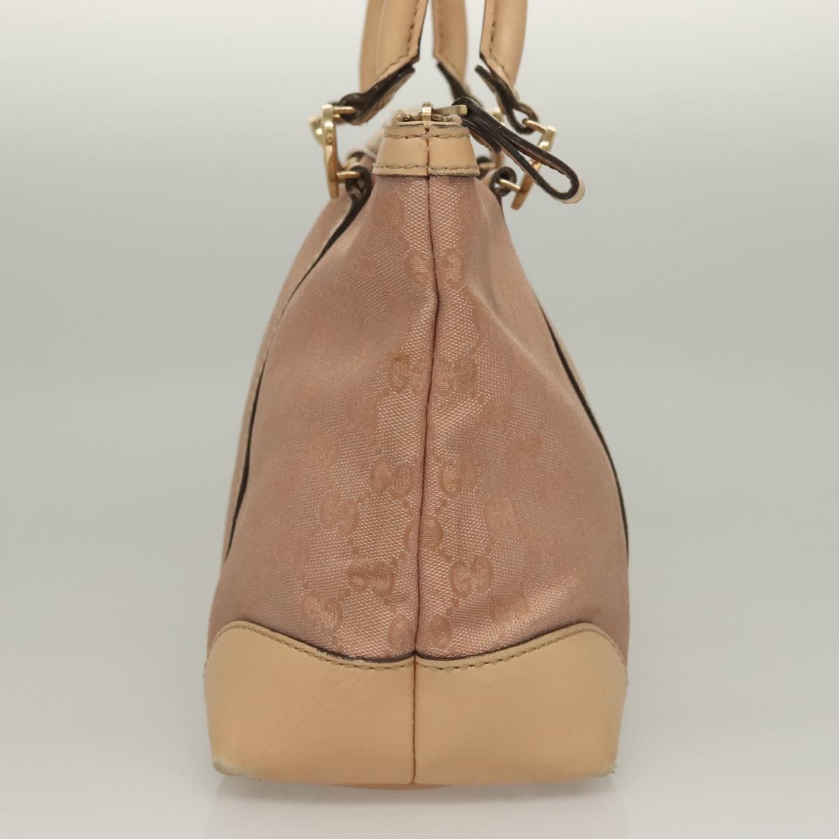 GUCCI GG Canvas Lovely Tote Bag Pink Gold 257069 Auth yk18786