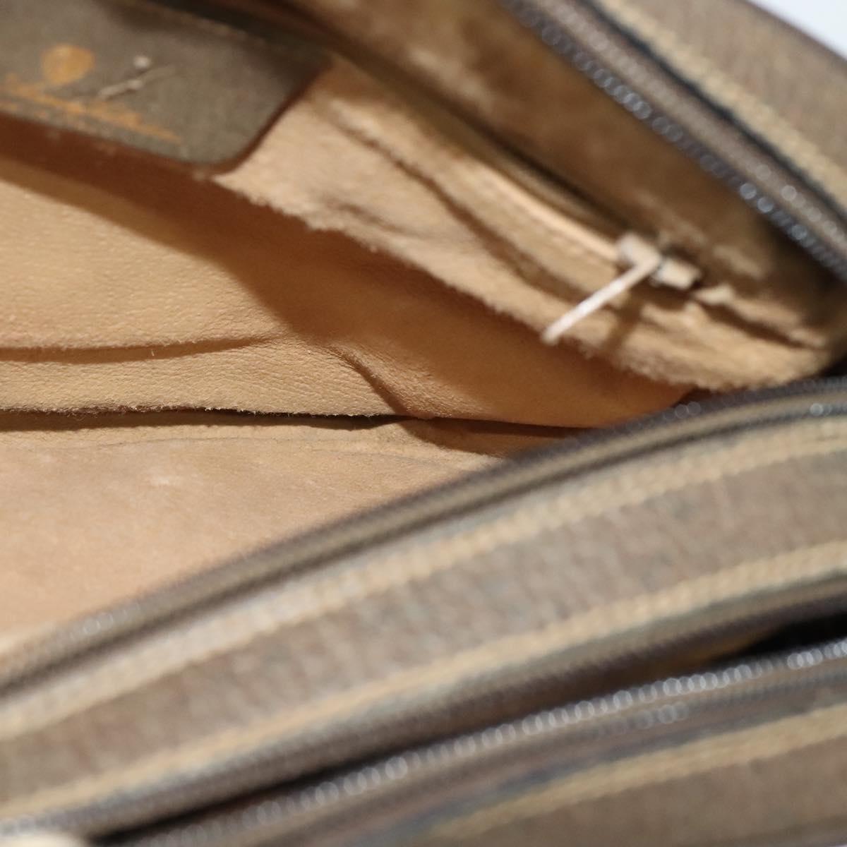 GUCCI GG Supreme Web Sherry Line Shoulder Bag PVC Beige 904 02 049 Auth yk18789