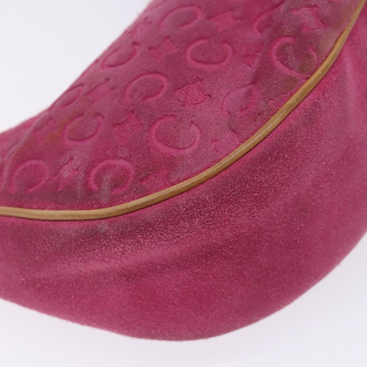 CELINE C Macadam Canvas Hand Bag Pink Auth yk18794