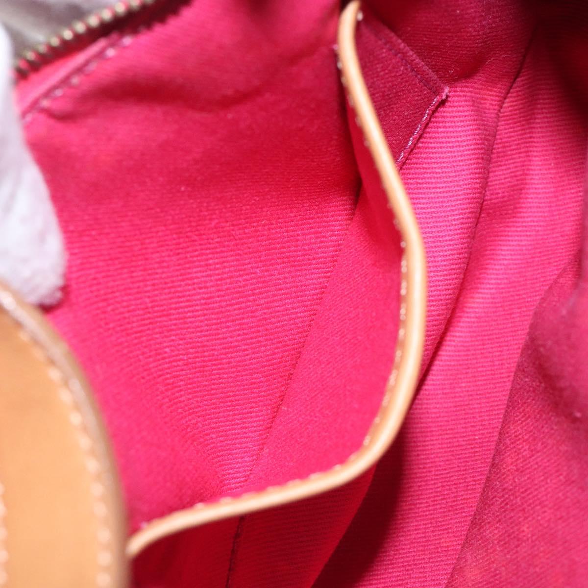 CELINE C Macadam Canvas Hand Bag Pink Auth yk18794