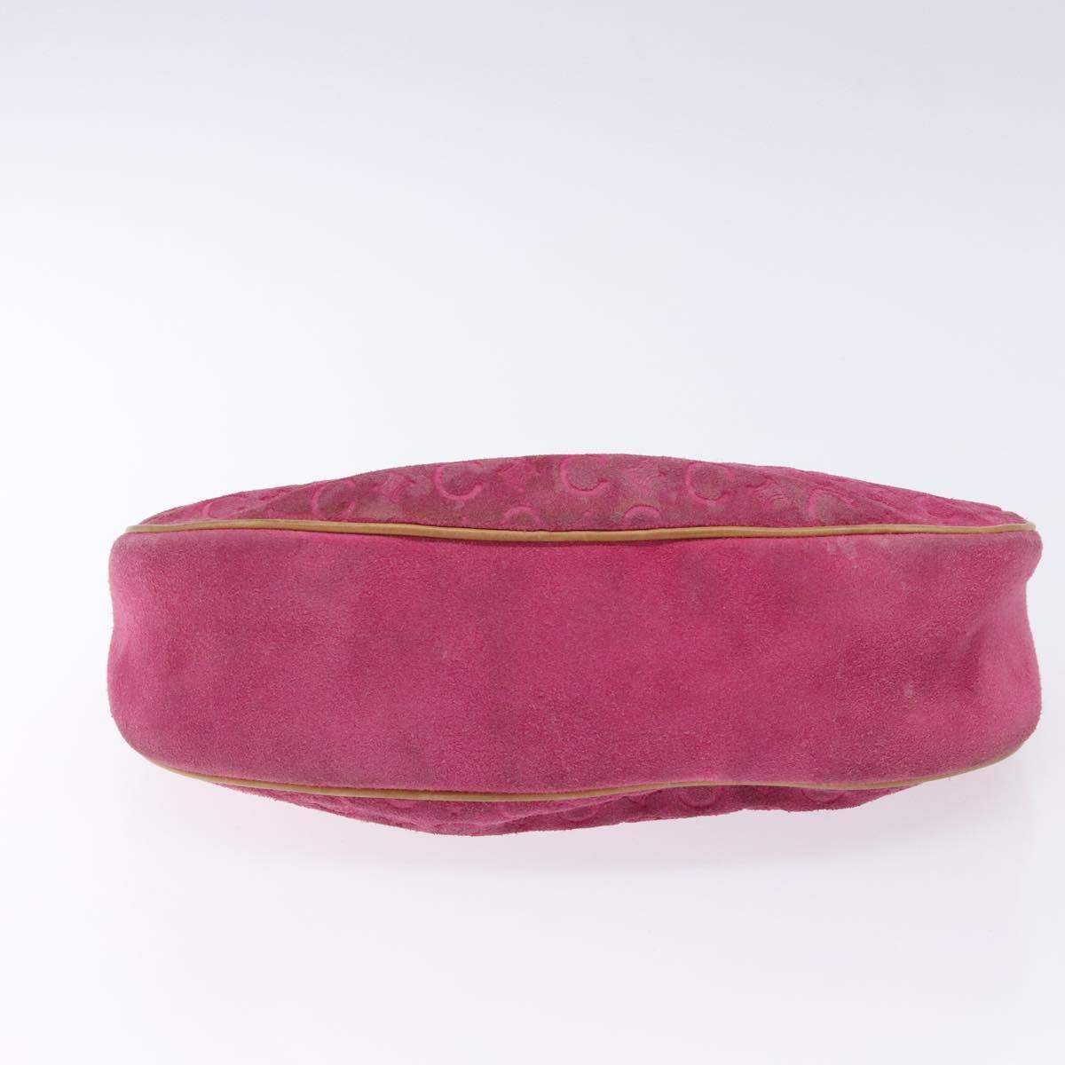 CELINE C Macadam Canvas Hand Bag Pink Auth yk18794