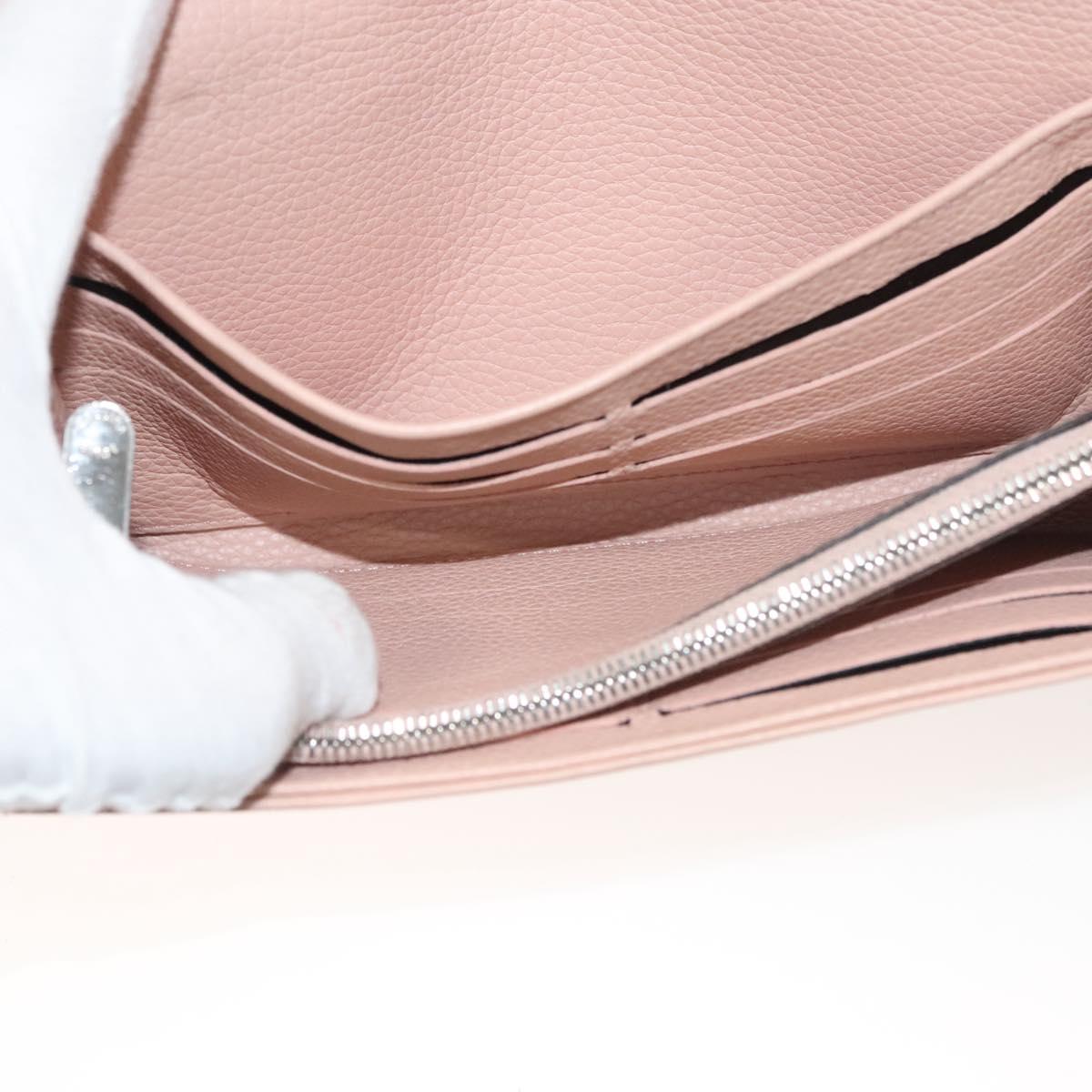 LOUIS VUITTON Mahina Portefeuille Iris Long Wallet Pink M60145 LV Auth yk18803