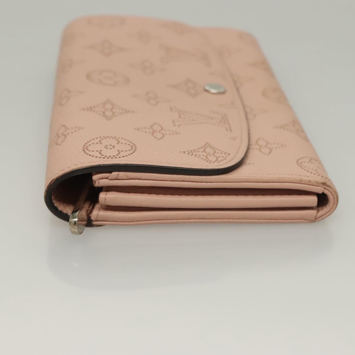 LOUIS VUITTON Mahina Portefeuille Iris Long Wallet Pink M60145 LV Auth yk18803