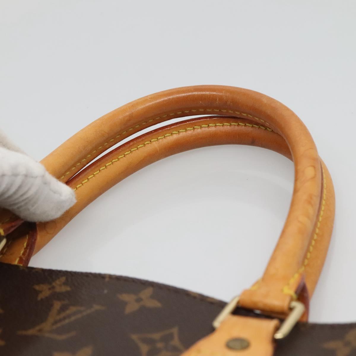 LOUIS VUITTON Monogram Sac Plat Hand Bag M51140 LV Auth yk18804
