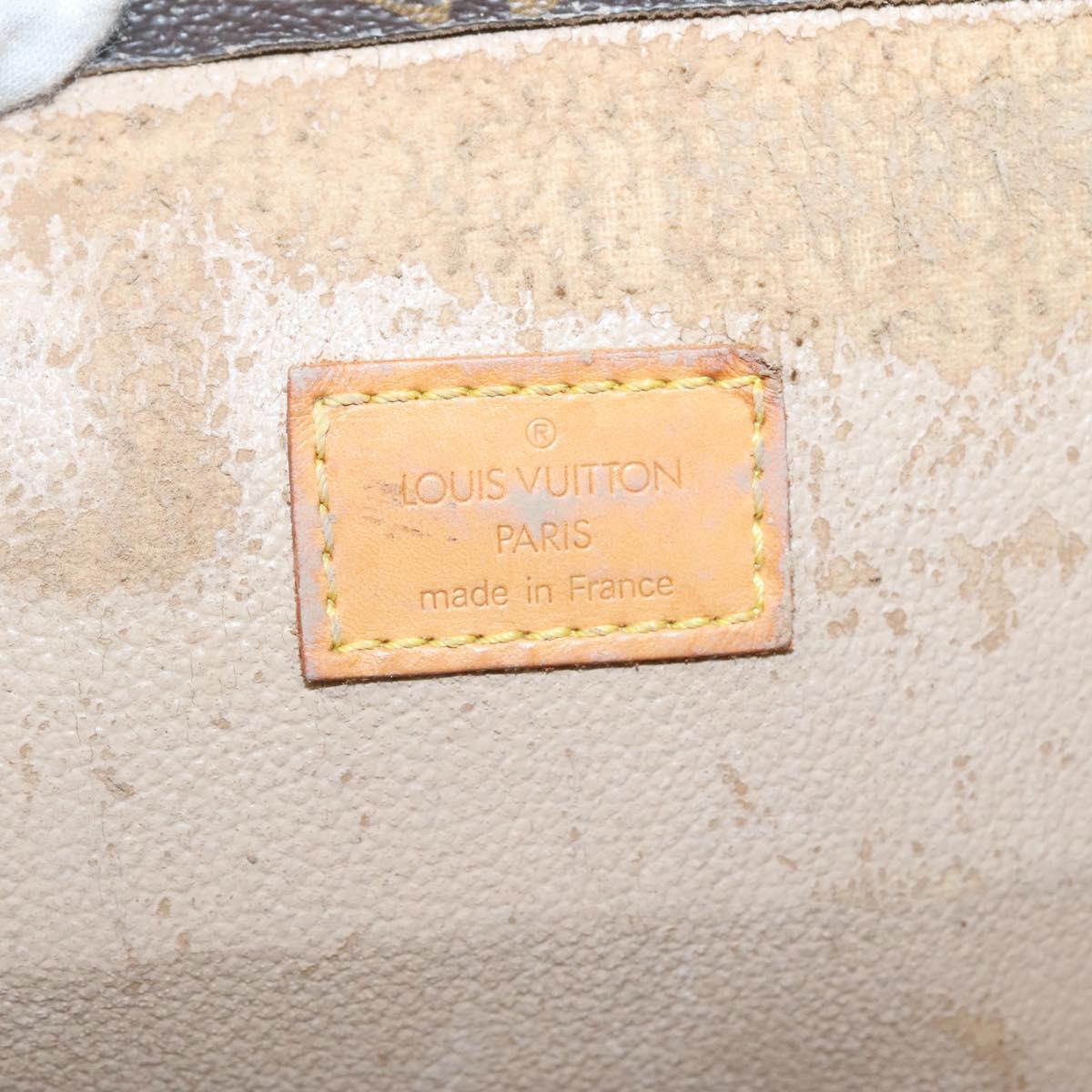 LOUIS VUITTON Monogram Sac Plat Hand Bag M51140 LV Auth yk18804