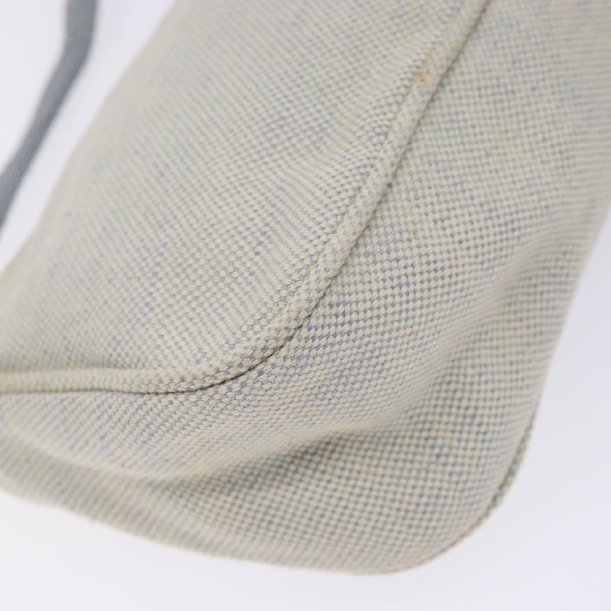 PRADA Sports Accessory Pouch Canvas Blue Silver Auth yk18833