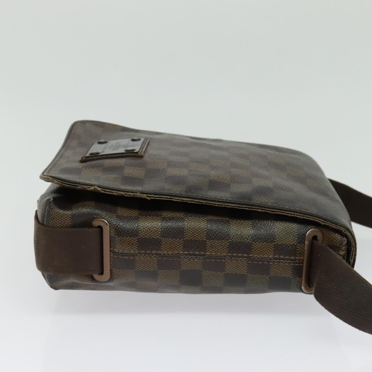 LOUIS VUITTON Damier Ebene Brooklyn PM Shoulder Bag N51210 LV Auth yk18854