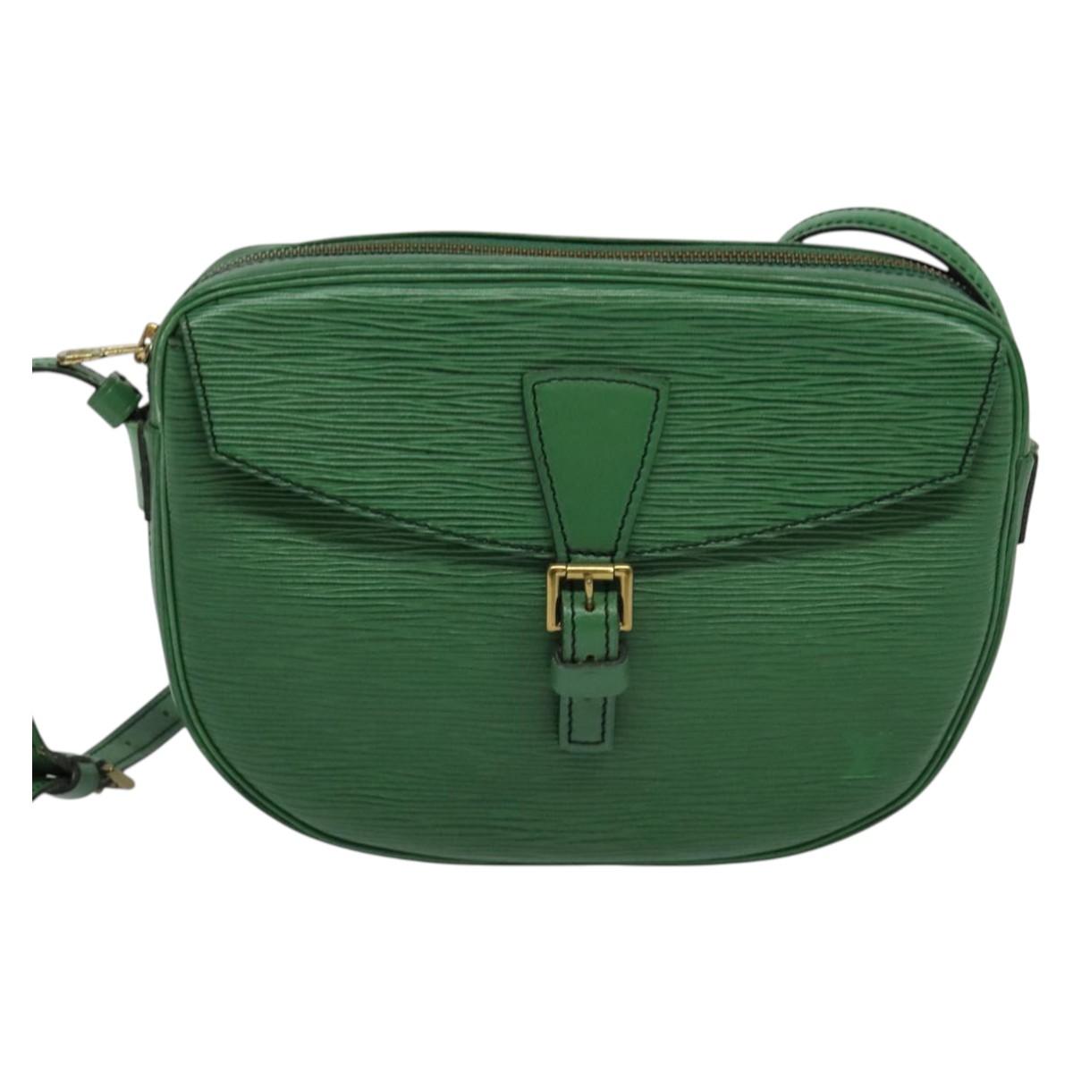 LOUIS VUITTON Epi Jeune Fille MM Shoulder Bag Green M52154 LV Auth yk18866