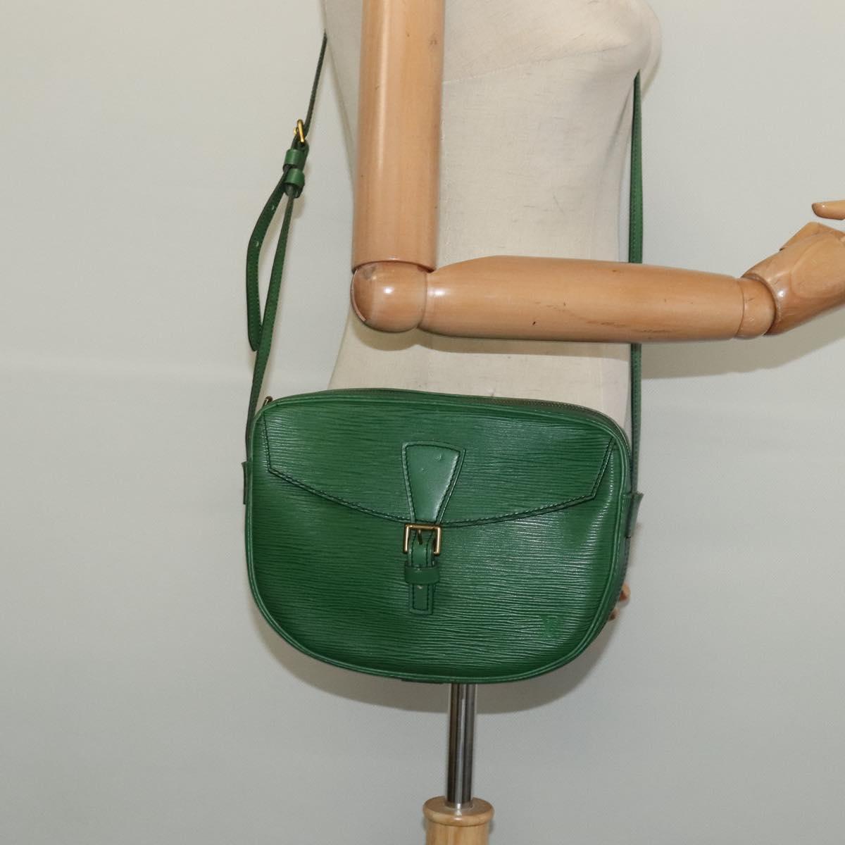LOUIS VUITTON Epi Jeune Fille MM Shoulder Bag Green M52154 LV Auth yk18866