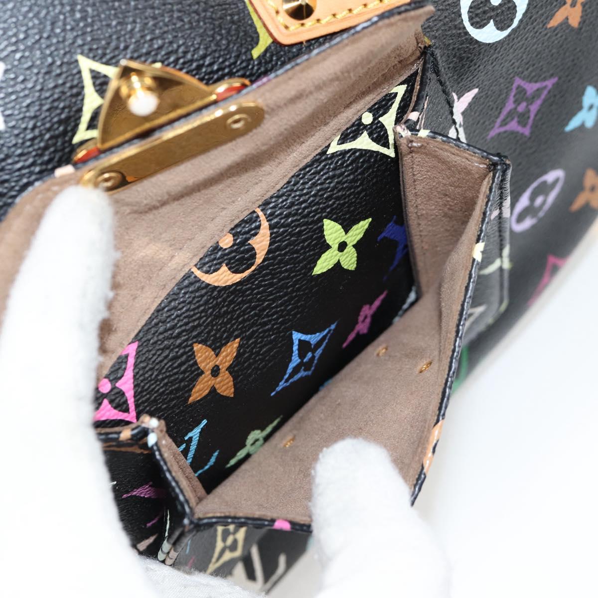 LOUIS VUITTON Monogram Multicolor Speedy 30 Hand Bag Black M92642 Auth yk18882V
