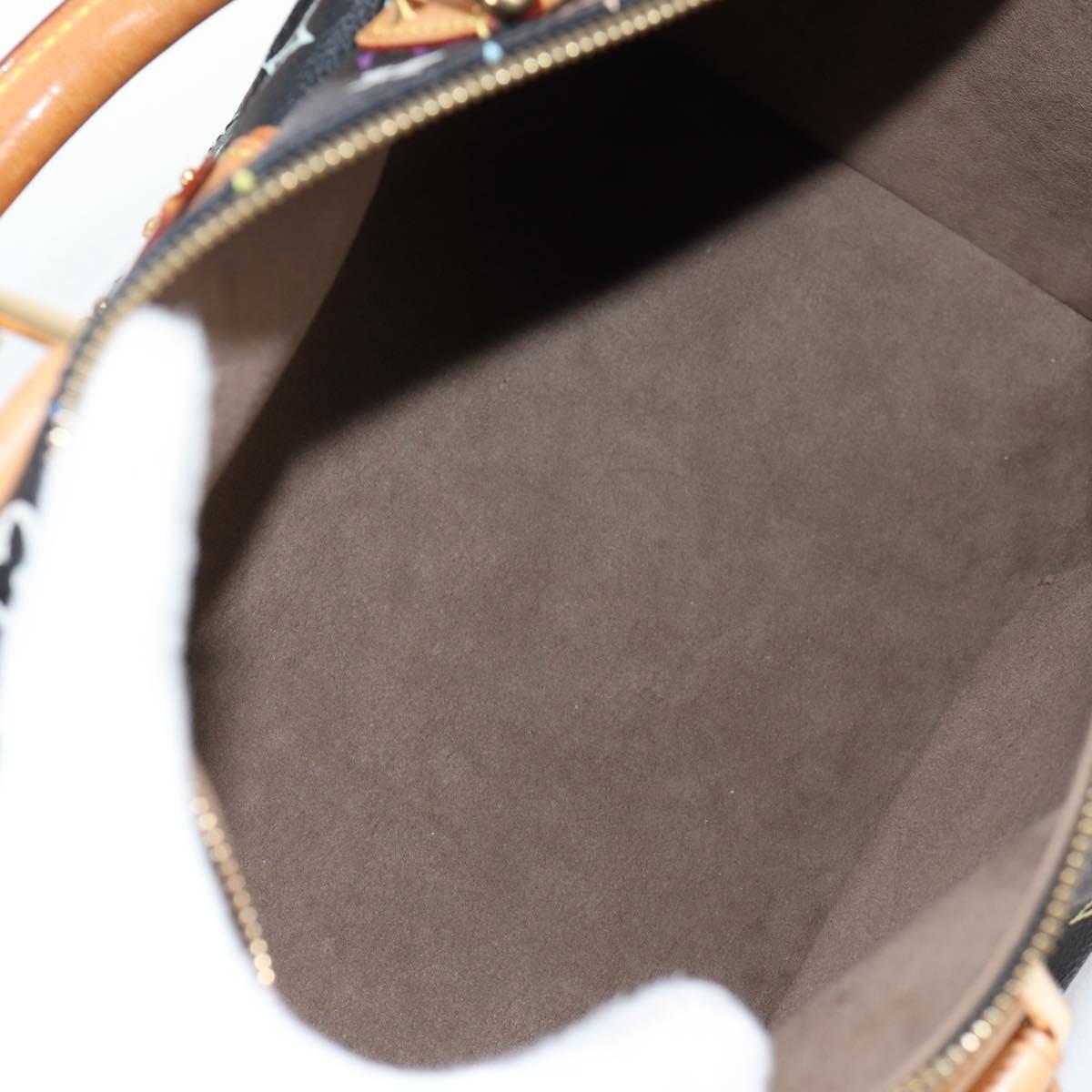 LOUIS VUITTON Monogram Multicolor Speedy 30 Hand Bag Black M92642 Auth yk18882V
