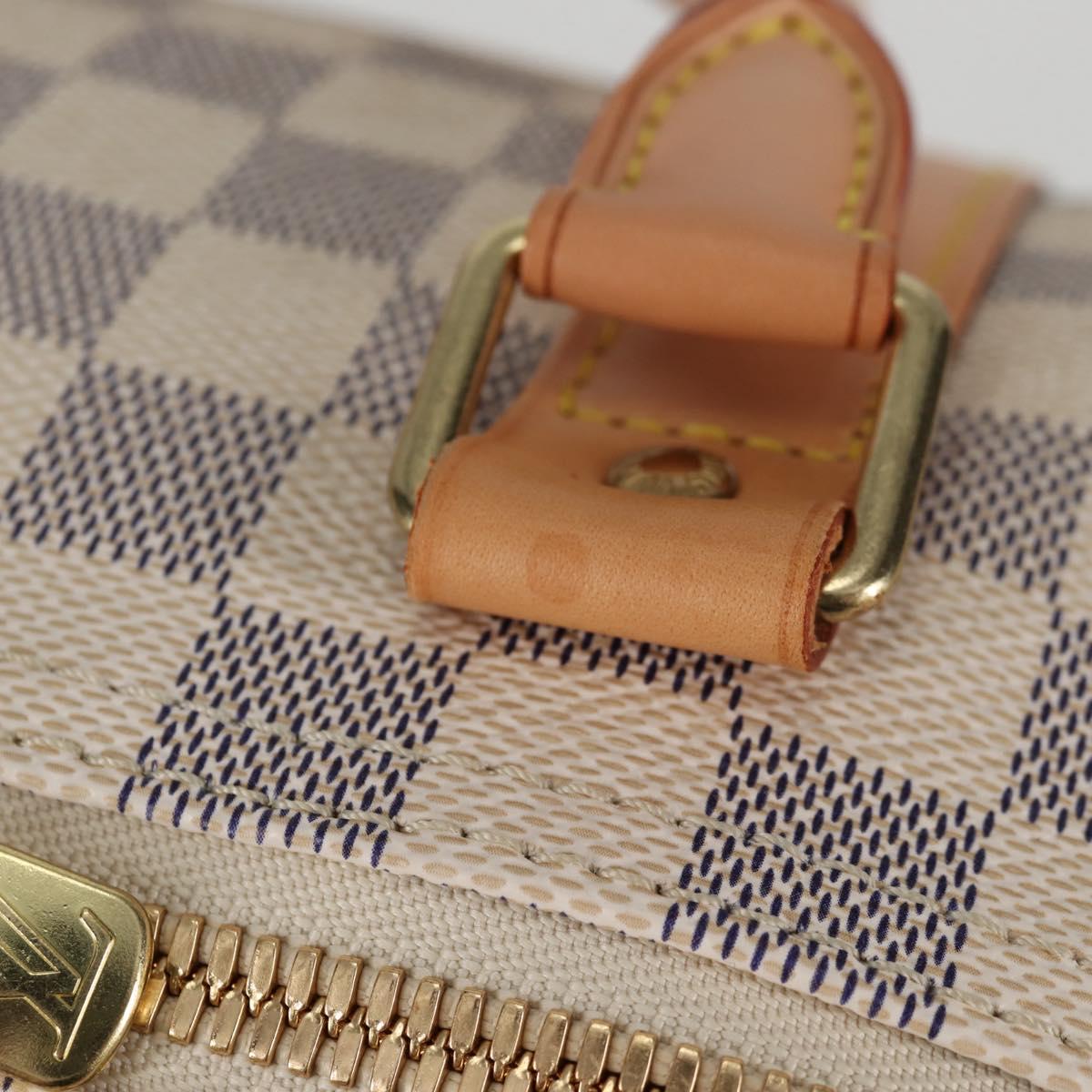 LOUIS VUITTON Damier Azur Keepall 50 Boston Bag N41430 LV Auth yk18884V