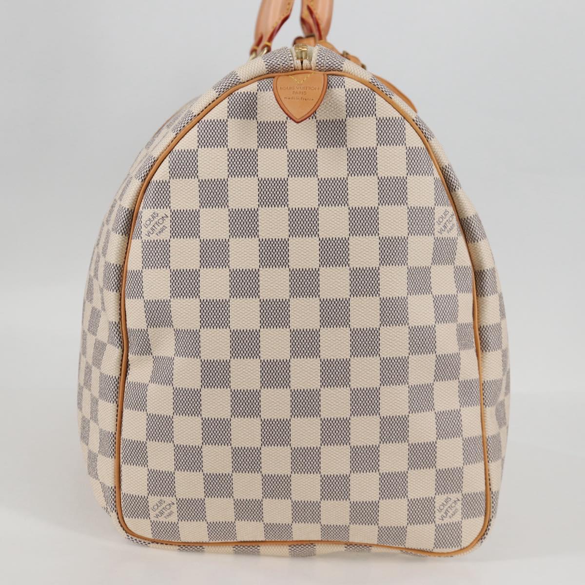 LOUIS VUITTON Damier Azur Keepall 50 Boston Bag N41430 LV Auth yk18884V