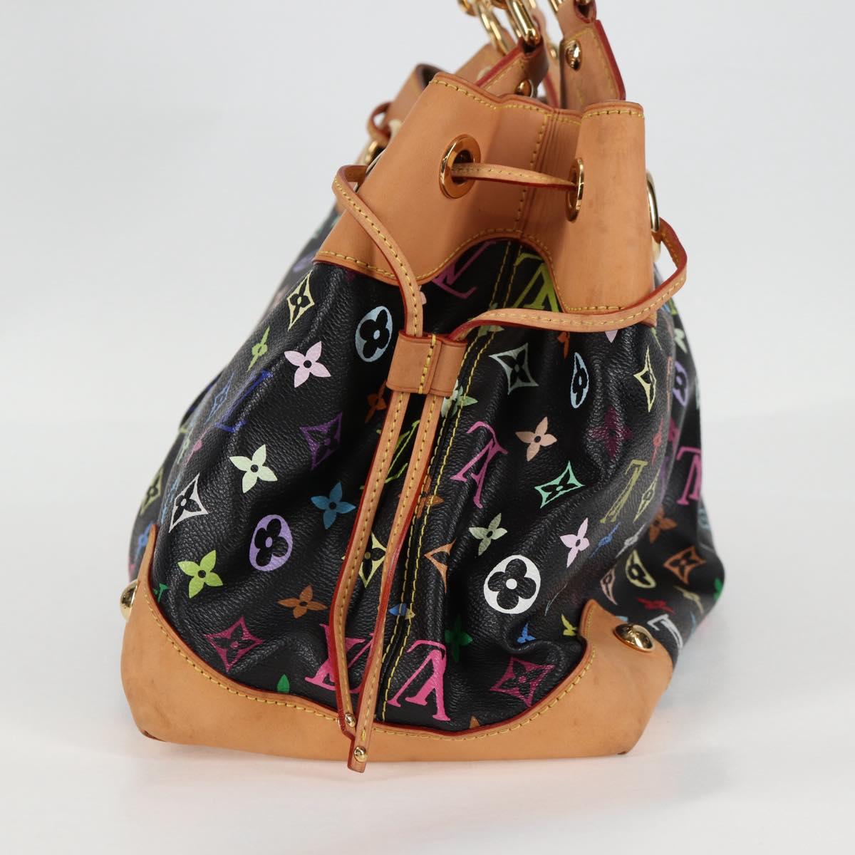 LOUIS VUITTON Monogram Multicolor Ursula Tote Bag Black M40124 LV Auth yk18891V
