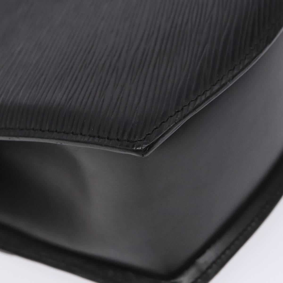 LOUIS VUITTON Epi Tilsitt Shoulder Bag Black M52482 LV Auth yk18938