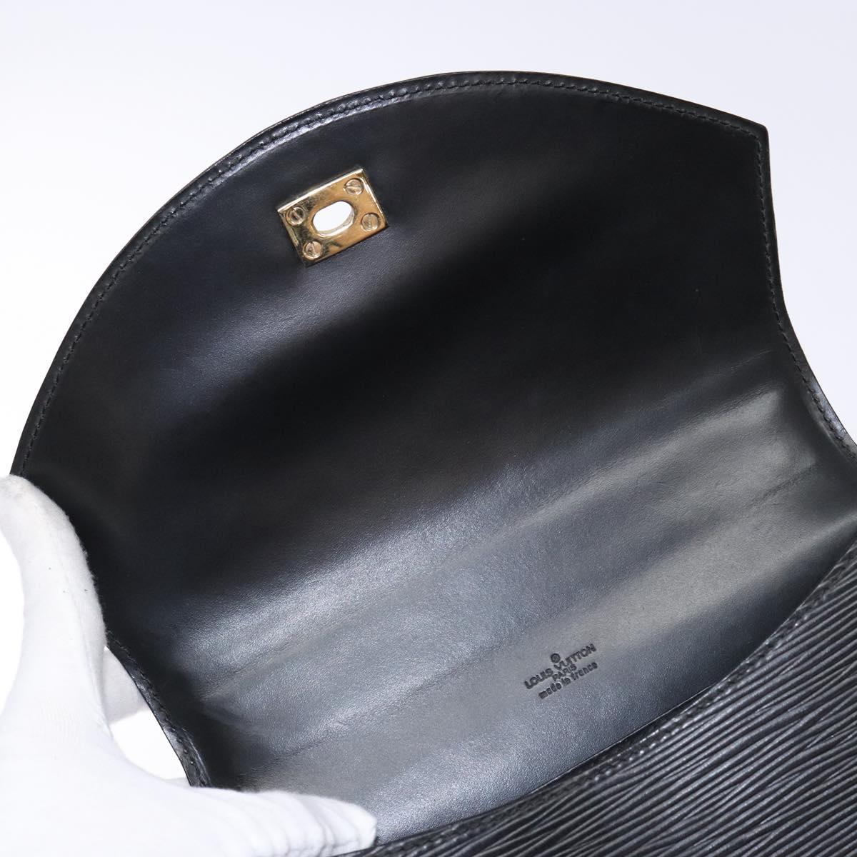 LOUIS VUITTON Epi Tilsitt Shoulder Bag Black M52482 LV Auth yk18938