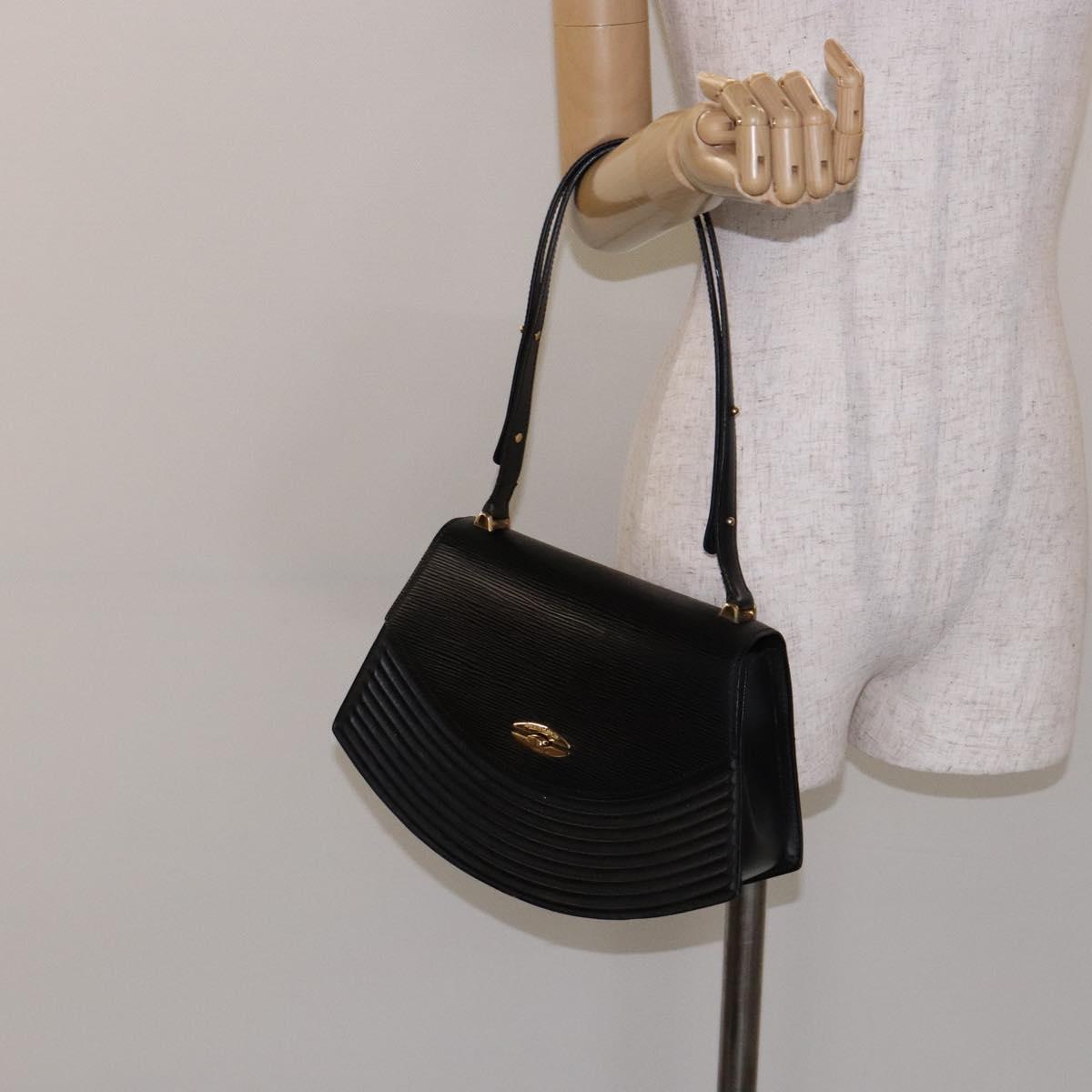 LOUIS VUITTON Epi Tilsitt Shoulder Bag Black M52482 LV Auth yk18938