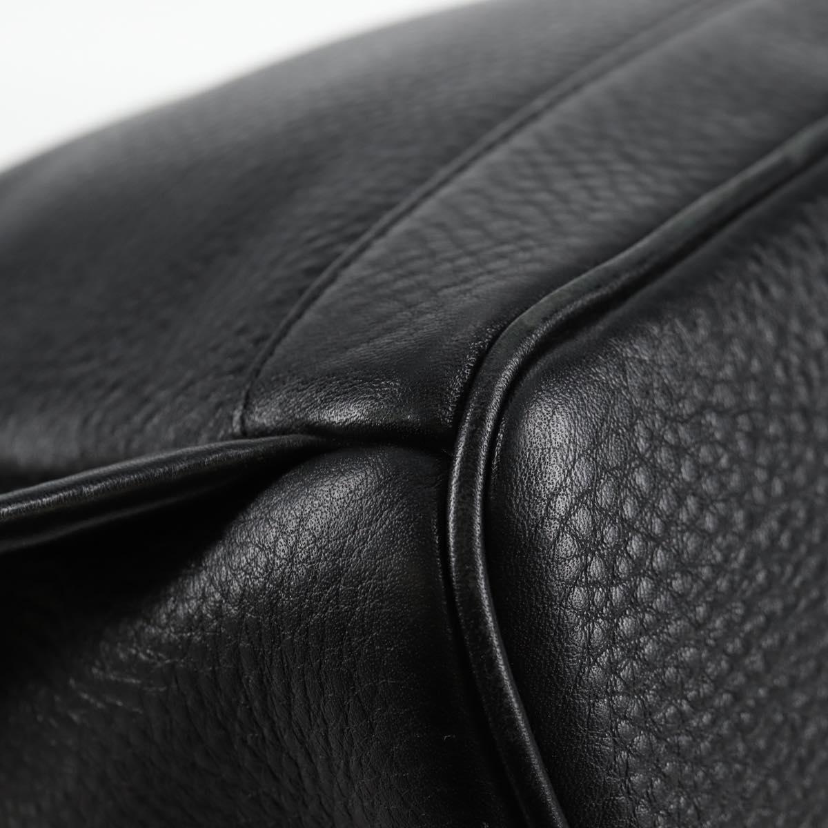 MCM Vicetos Studs Backpack Leather Black Gold Auth yk19000V