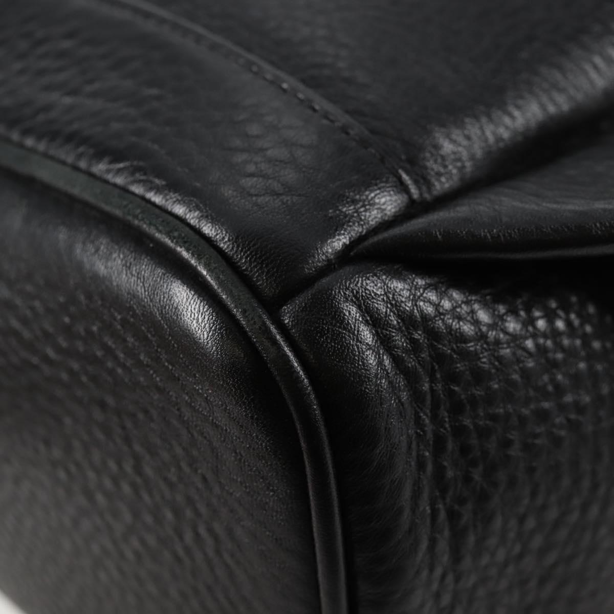 MCM Vicetos Studs Backpack Leather Black Gold Auth yk19000V