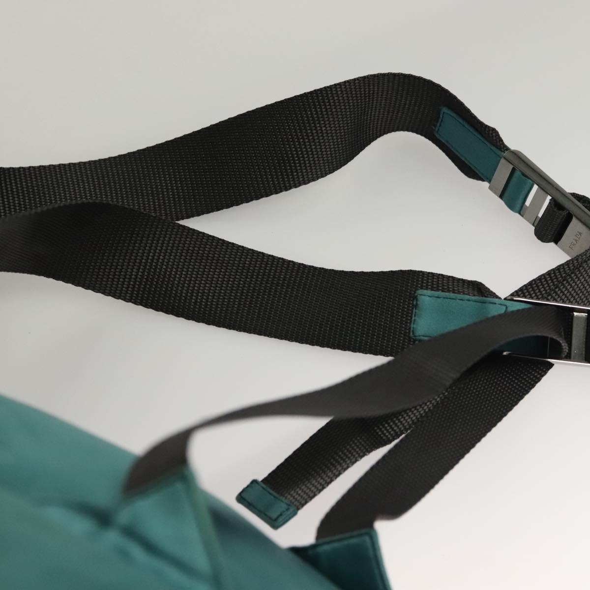 PRADA Backpack Satin Blue Auth yk19071