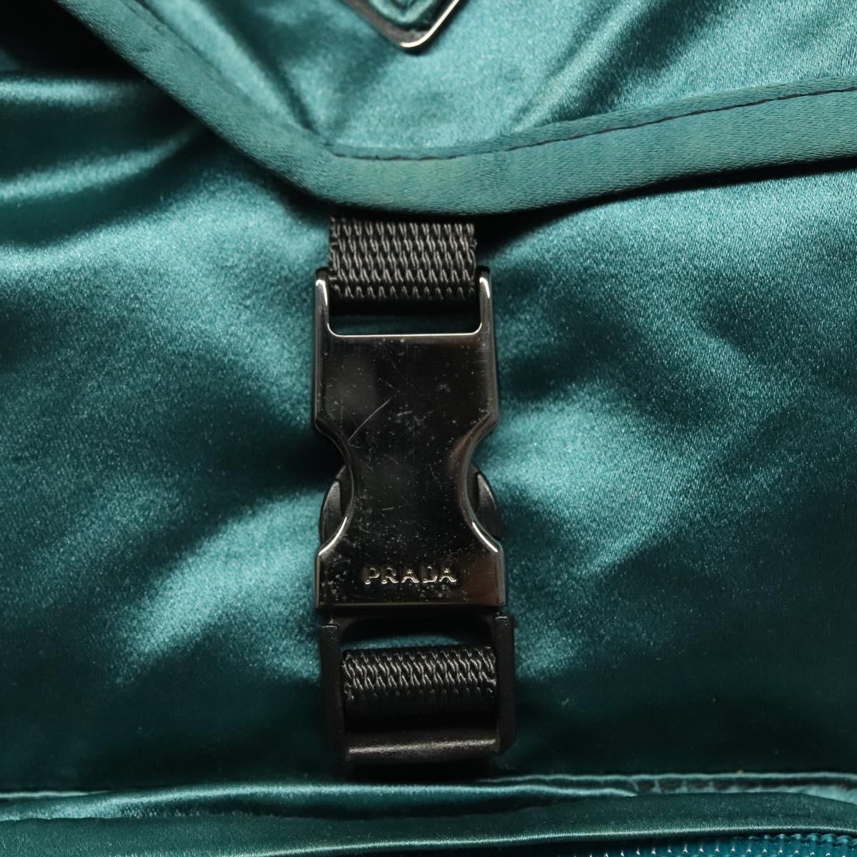 PRADA Backpack Satin Blue Auth yk19071