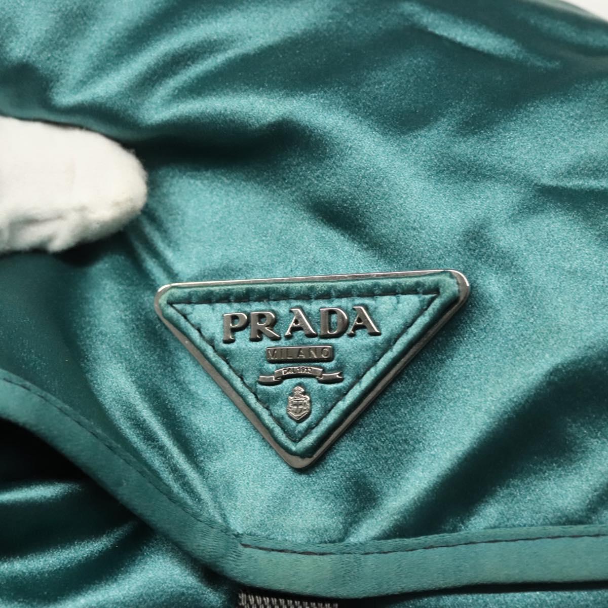 PRADA Backpack Satin Blue Auth yk19071