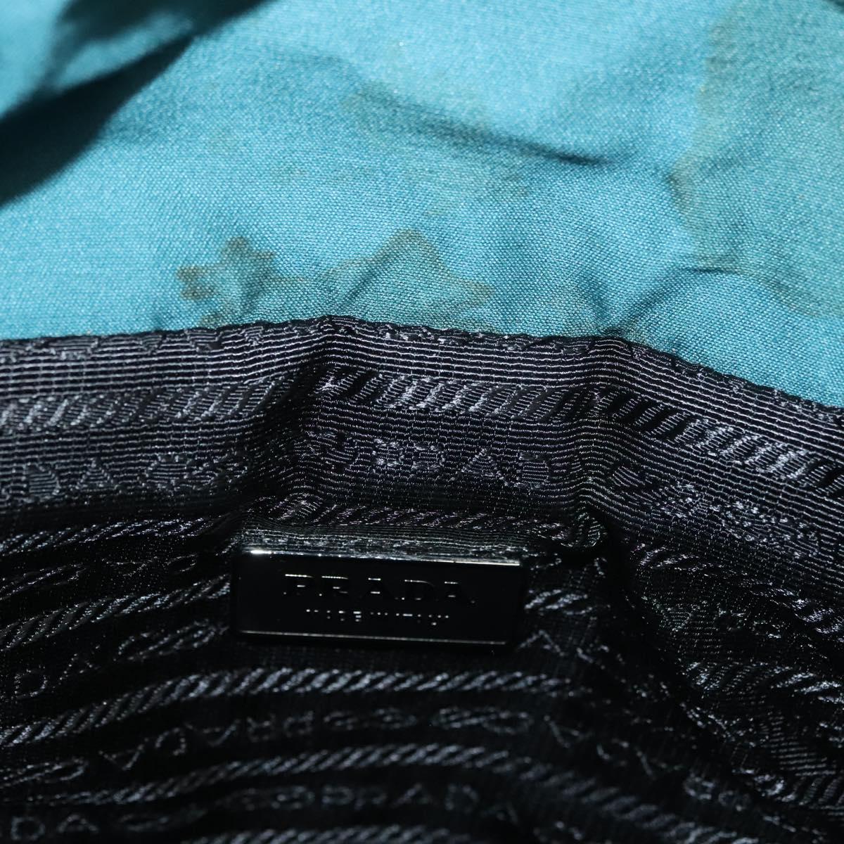 PRADA Backpack Satin Blue Auth yk19071