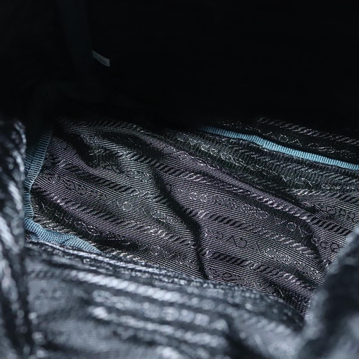 PRADA Backpack Satin Blue Auth yk19071