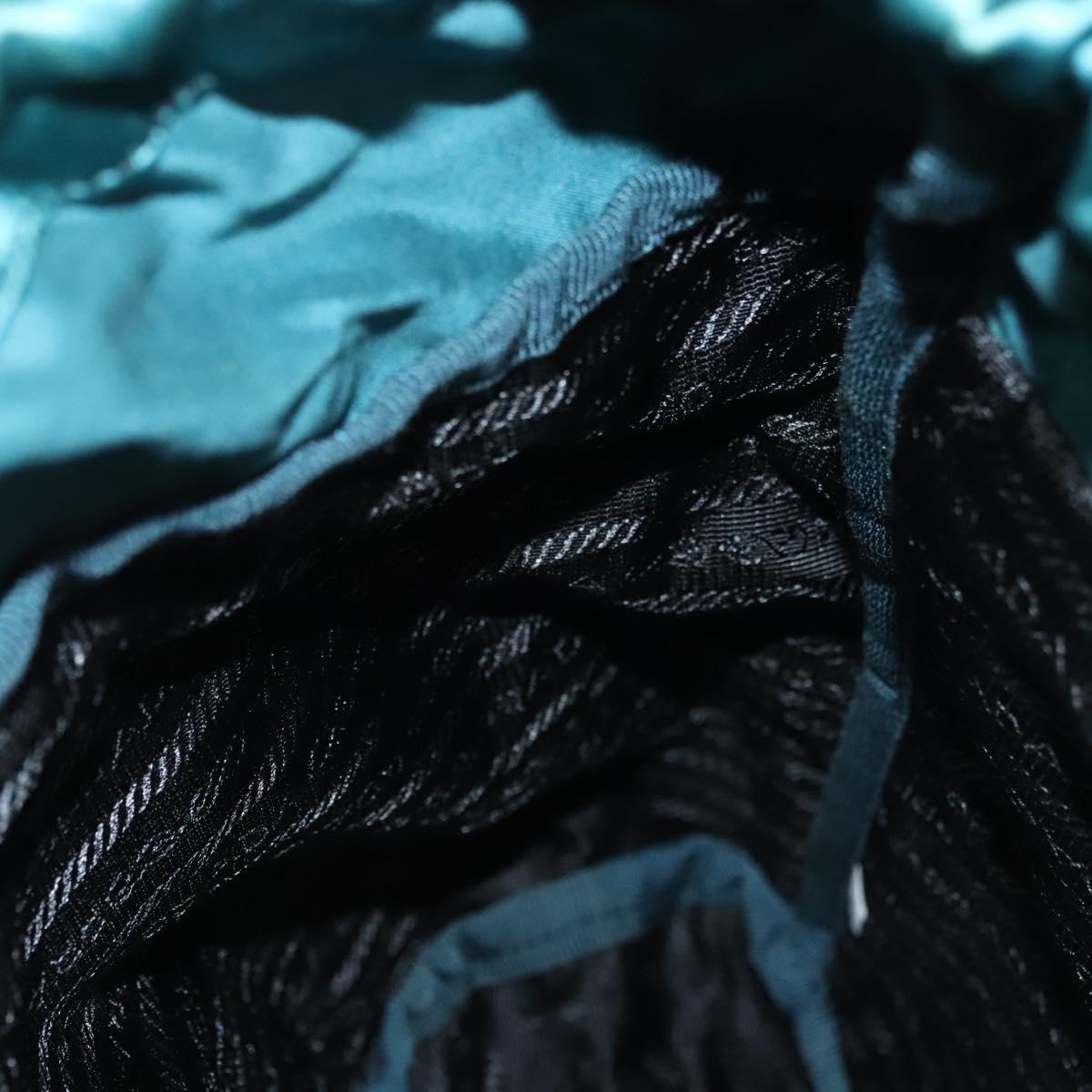 PRADA Backpack Satin Blue Auth yk19071