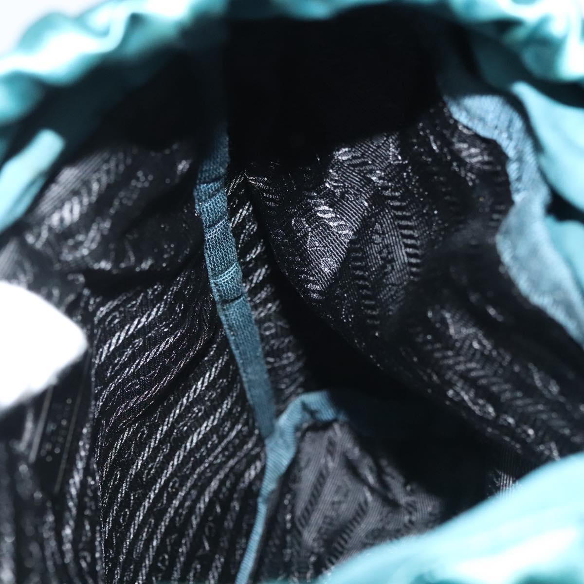 PRADA Backpack Satin Blue Auth yk19071