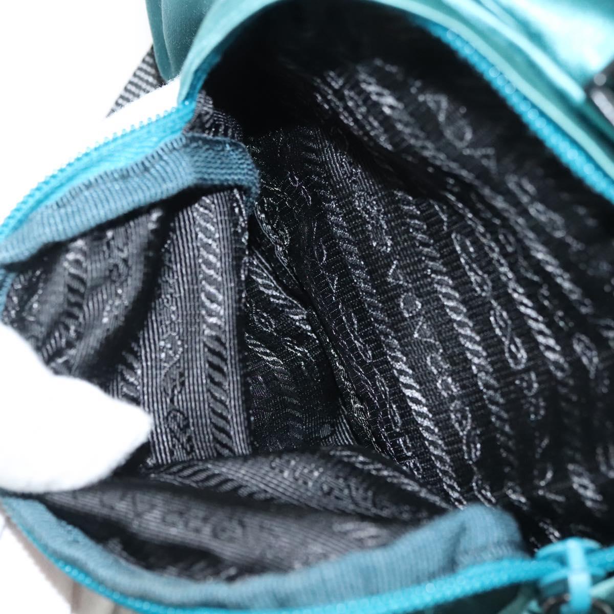 PRADA Backpack Satin Blue Auth yk19071