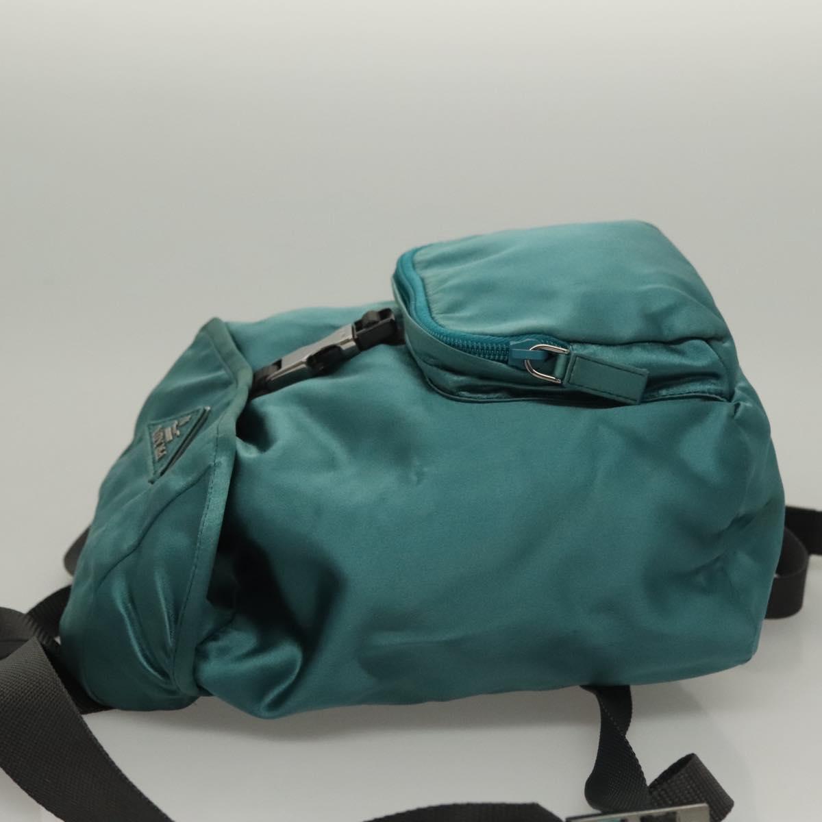 PRADA Backpack Satin Blue Auth yk19071