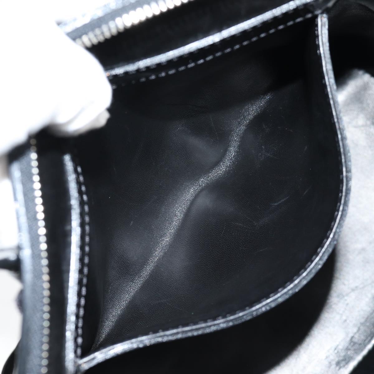 LOUIS VUITTON Monogram Fashion Lockit Booklet Hand Bag Black LV Auth yk19091V