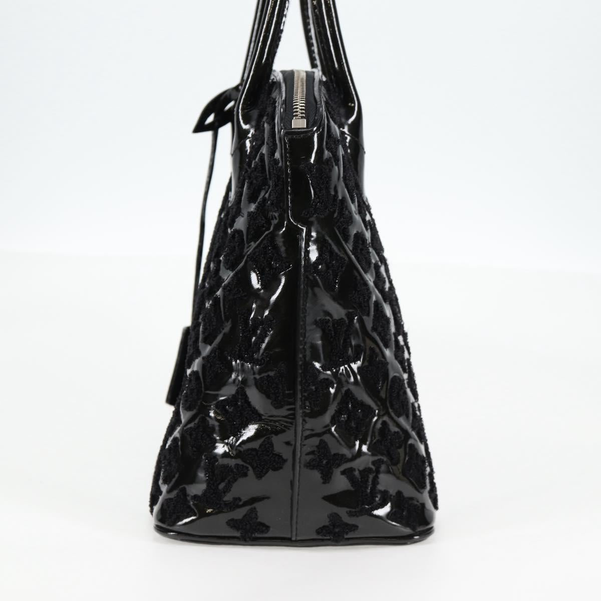 LOUIS VUITTON Monogram Fashion Lockit Booklet Hand Bag Black LV Auth yk19091V