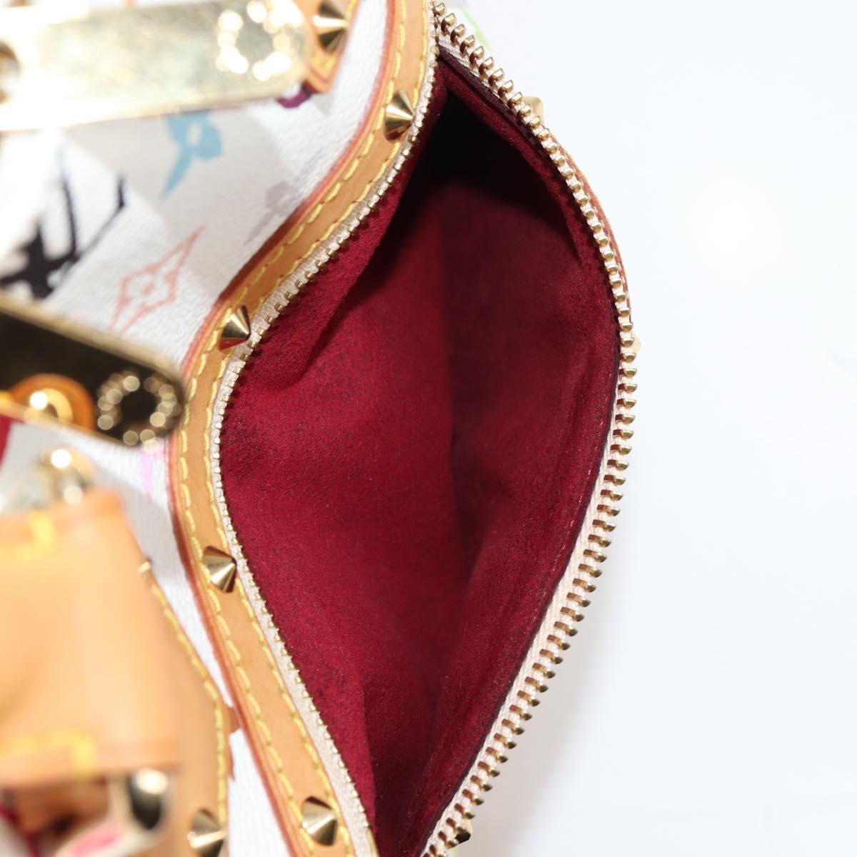 LOUIS VUITTON Monogram Multicolor Alma Hand Bag White M92647 LV Auth yk19104A